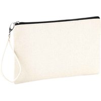 Westford Mill Women's Canvas Cosmetic Bag in True Black