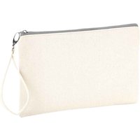Westford Mill Women's Canvas Cosmetic Bag in Grey