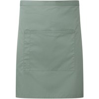 Premier Colours Front Pocket Waist Apron in Green