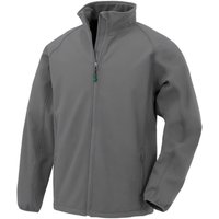 Result Double Layered Printable Soft Shell Jacket in Grey | Size: 5-6 Years