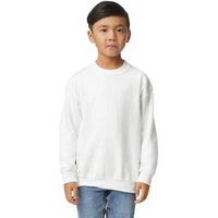 Gildan Heavy Blend Crew Neck Sweatshirt in White | Size: 7-8 Years