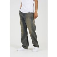 Wide Leg Seam Detail Denim Jeans Mid 34R
