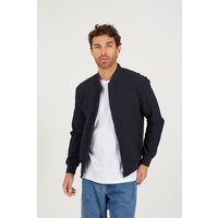 Seersucker Bomber Jacket