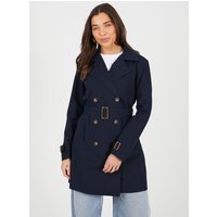 Double Breasted Belted Trench Coat