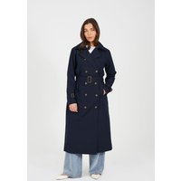 Double Breasted Longline Trench Coat
