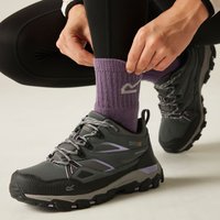 Regatta Women's Lady Holcombe III Low Waterproof Shoes in Mid Grey | Size: 3