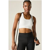 Dare 2b Women's Dont Sweat It Light Comfortable Quick-Drying Sports Bra in White | Size: Medium