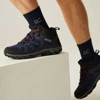 Regatta Men's Edgepoint Breathable Waterproof Mid Walking Boots in Navy | Size: 11