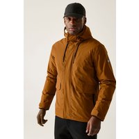 Regatta Men's Sterlings Hooded Waterproof Breathable Insulated Jacket in Burnt Orange | Size: 2XL