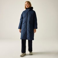 Regatta Women's Freyla Hooded Water-Repellent Insulating Padded Jacket in Navy | Size: 16