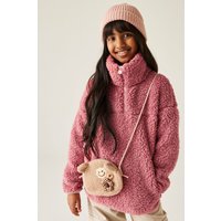 Regatta Kaliza Half Zip Fleece in Pink | Size: 3-4 Years