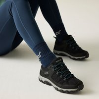 Regatta Women's Edgepoint Breathable Waterproof Low Walking Shoes in Black | Size: 5