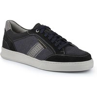Wide Fit Leather Laced Trainers