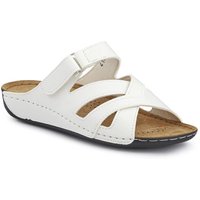 Pavers Women's Lightweight Touch Fasten Mules in White | Size: 5