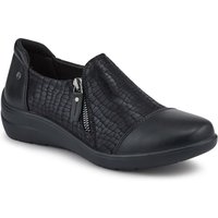 Pavers Women's Memory Foam Smart Slip-On Shoes in Black | Size: 7