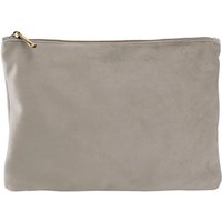 Bagbase Plain Velvet Accessory Bag in Grey | Size: Large