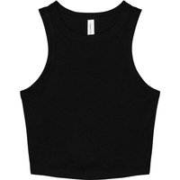 Bella + Canvas Women's Micro-Rib Racer Tank Top in Black | Size: Medium