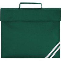 Quadra Men's Classic Book Bag in Bottle Green
