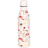 Something Different Mushroom Metal All-Over Print Water Bottle in Cream