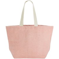 Westford Mill Women's Washed Jute Beach Soft Touch Tote Bag in Light Pink