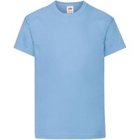 Fruit of the Loom Original Cotton T-Shirt in Light Blue | Size: 3-4 Years