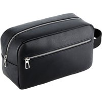 Quadra Washed Toiletry Bag in Black