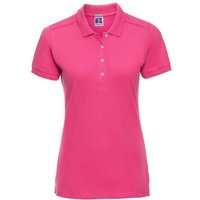 Russell Women's Pique Stretch Polo Shirt in Fuchsia | Size: XS