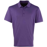 Premier Men's Coolchecker Pique Polo Shirt in Purple | Size: 4XL