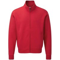 Russell Men's Authentic Sweat Jacket in Red | Size: Small
