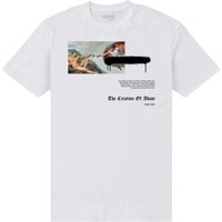 apoh Men's First Man Michelangelo T-Shirt in White | Size: 4XL