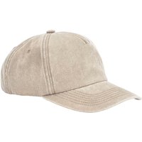 Beechfield Men's 5 Panel Relaxed Fit Cap in Light Sand