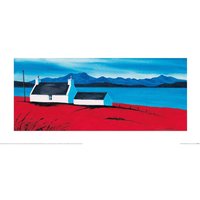 Anthony Barber Over The Sea To Skye I Print in Blue