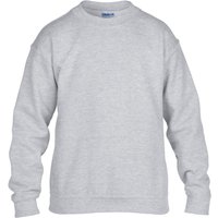 Gildan Heavy Blend Crew Neck Sweatshirt in Grey | Size: 9 Years