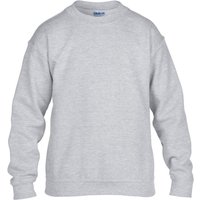 Gildan Heavy Blend Crew Neck Sweatshirt in Grey | Size: 12-14 Years