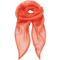 Premier Women's Colours Chiffon Scarf in Orange