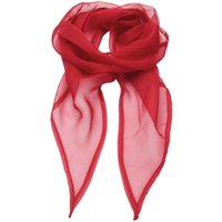 Premier Women's Colours Chiffon Scarf in Red