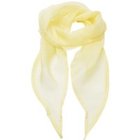 Premier Women's Colours Chiffon Scarf in Lemon