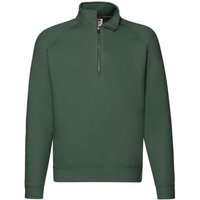 Fruit of the Loom Men's Premium Polycotton Sweatshirt in Bottle Green | Size: Large