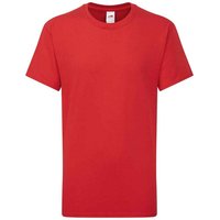 Fruit of the Loom Iconic 195 Premium T-Shirt in Red | Size: 9 Years