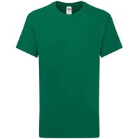 Fruit of the Loom Iconic 195 Premium T-Shirt in Green | Size: 3-4 Years