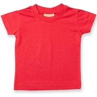 Larkwood Plain T-Shirt in Red | Size: 24 m