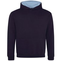AWDis Varsity Hoodie in Dark Navy | Size: 9-10 Years