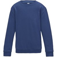 AWDis Just Hoods Sweatshirt in Blue | Size: 5-6 Years