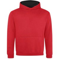 AWDis Varsity Hoodie in Red | Size: 12-13 Years