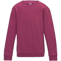AWDis Just Hoods Sweatshirt in Pink | Size: 7-8 Years