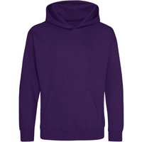 AWDis Hoodie 1-2 Years in Purple | Size: 9 Years