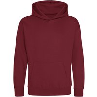 AWDis Hoodie 1-2 Years in Dark Red | Size: 9 Years