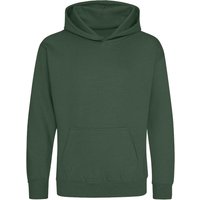 AWDis Hoodie 1-2 Years in Bottle Green | Size: 5-6 Years