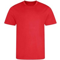 AWDis Cool Plain Magenta T-Shirt in Red | Size: 9 Years