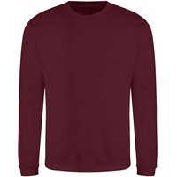 AWDis Men's Just Hoods Sweatshirt in Burgundy | Size: 3XL